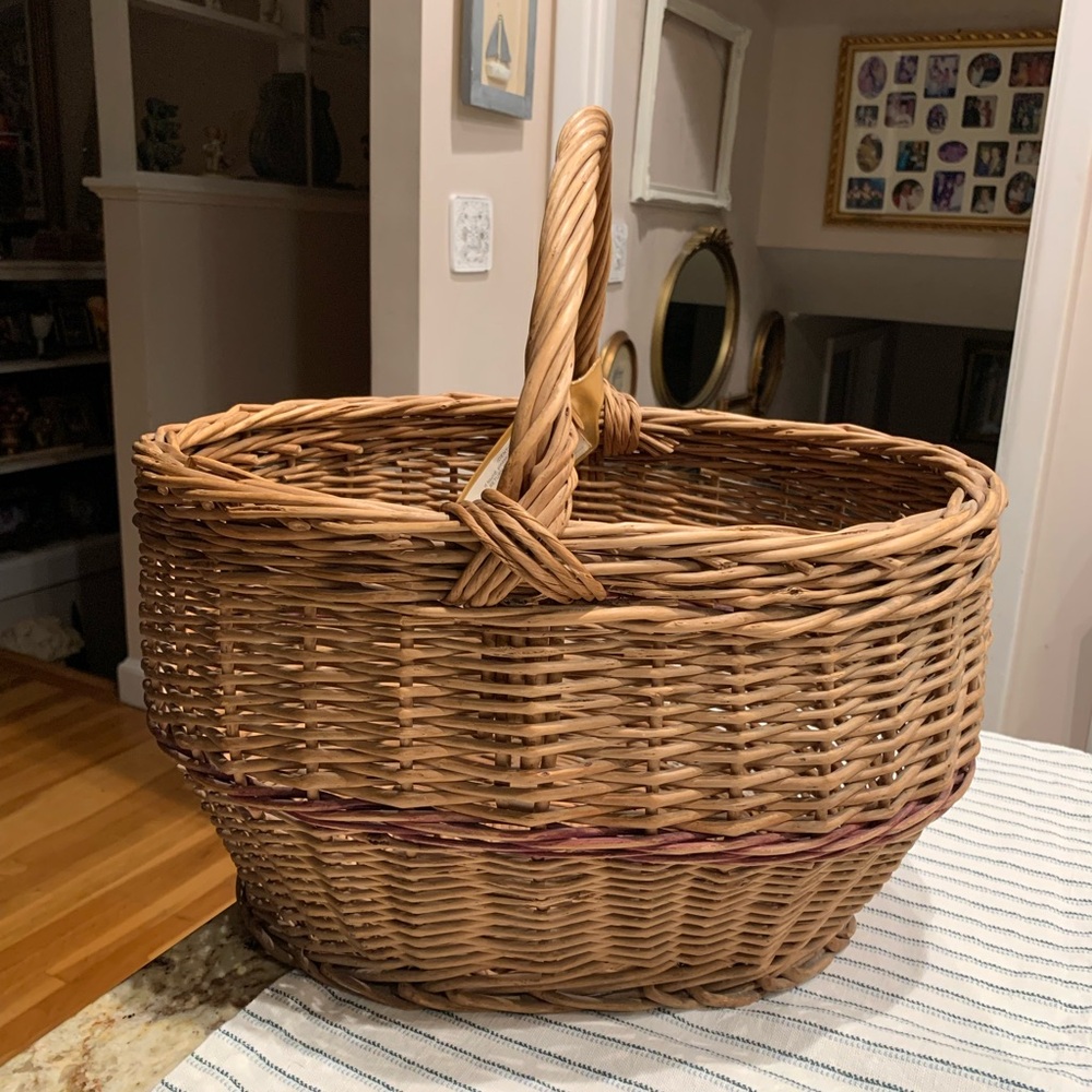 Vintage Large Wicker Basket